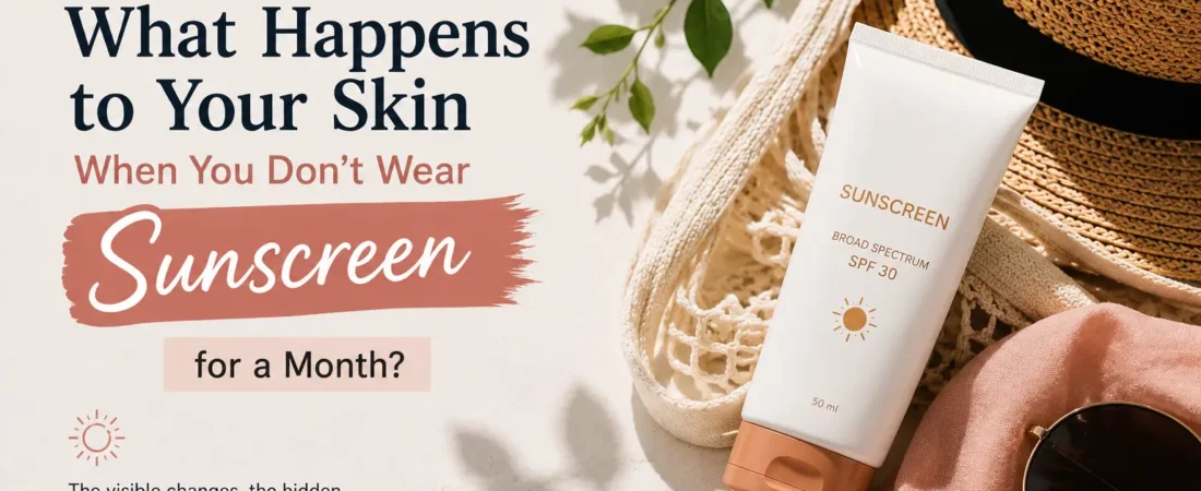 What Happens to Your Skin When You Don’t Wear Sunscreen for a Month?