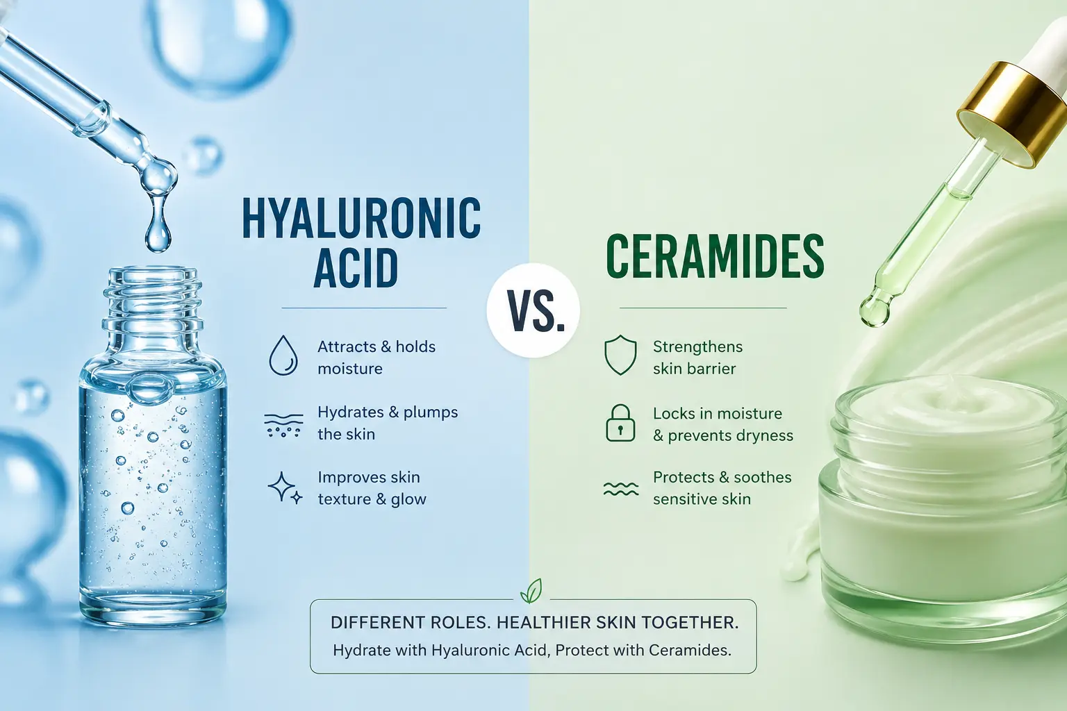 Ceramides vs. Hyaluronic Acid: Which Does Your Skin Really Need?